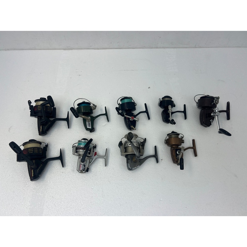 Vintage Spinning Reels Lot Garcia Mitchell 410 204 Daiwa 1300C Zebco South Bend